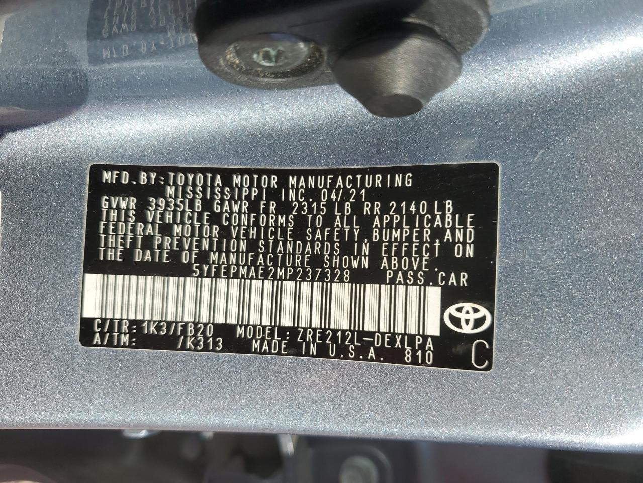 2021 Toyota Corolla - Image 12
