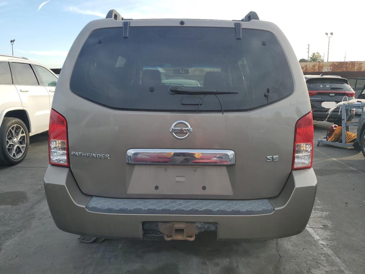 2006 Nissan Pathfinder Le VIN: 5N1AR18W26C655952 Lot: 84535794