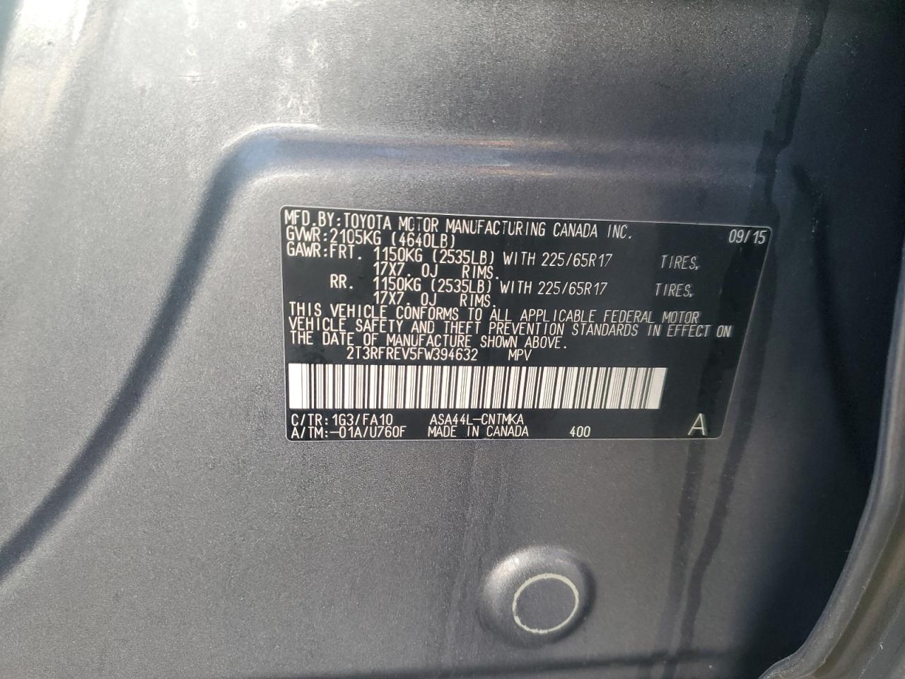 2015 Toyota RAV 4 - Image 13