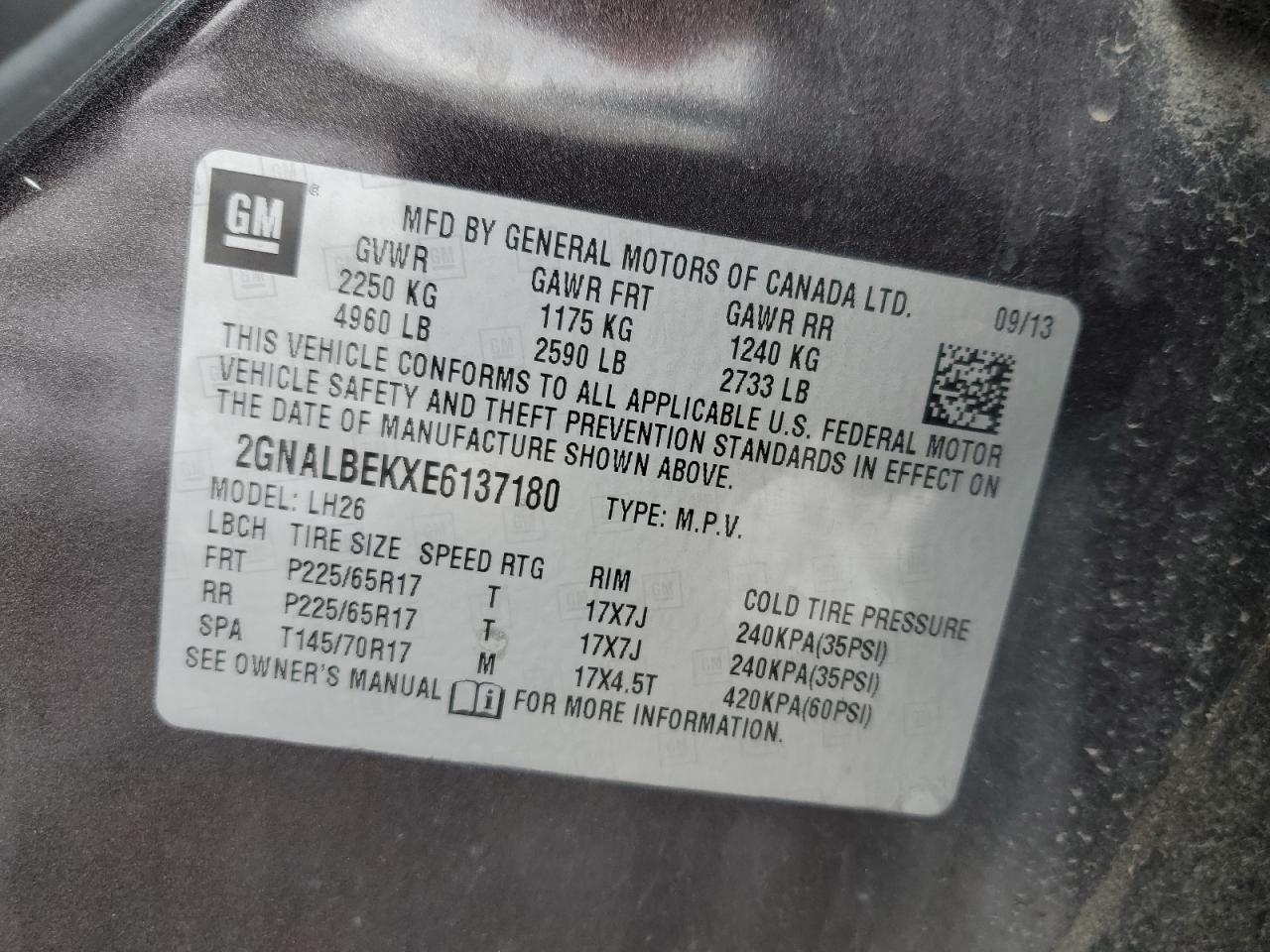 2014 Chevrolet Equinox - Image 13