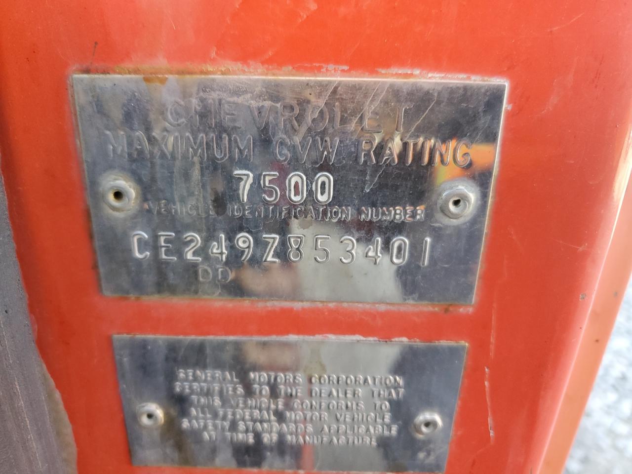 1969 Chevrolet C20 VIN: CE249Z853401 Lot: 86962404