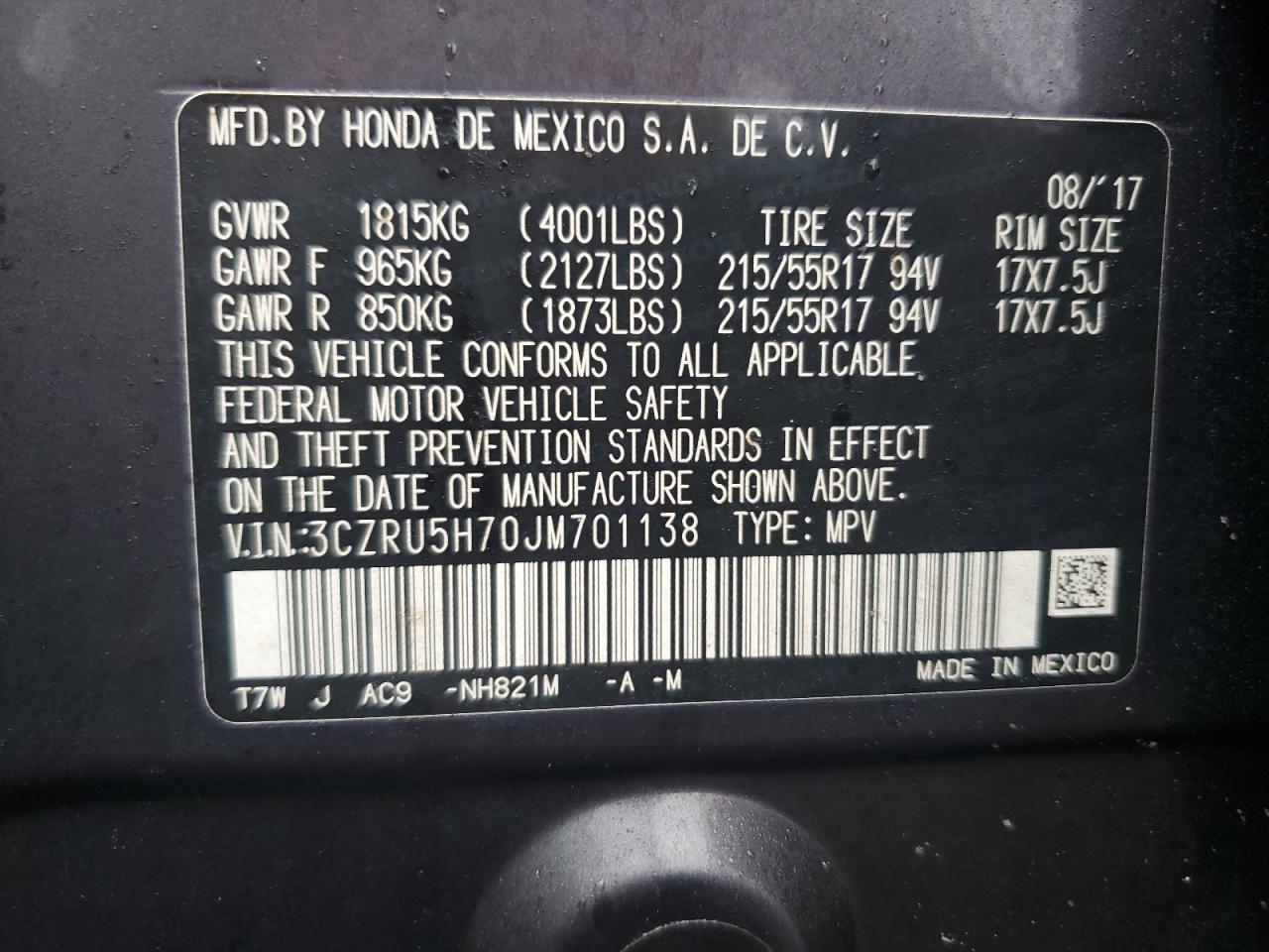 2018 Honda HR-V - Image 12