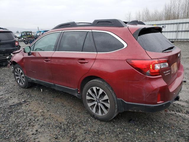  SUBARU OUTBACK 2017 Czerwony