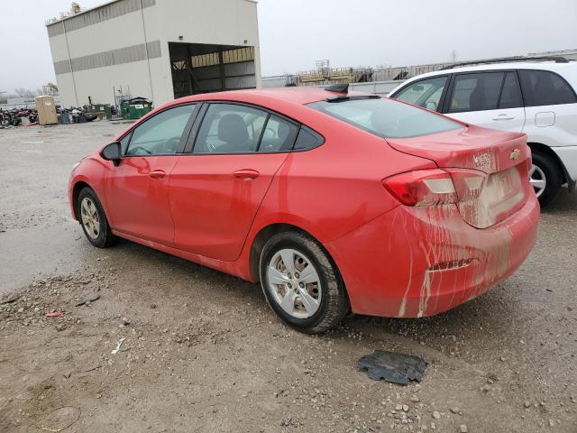  CHEVROLET CRUZE 2017 Czerwony