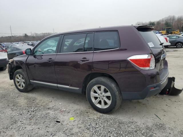  TOYOTA HIGHLANDER 2013 Burgundy