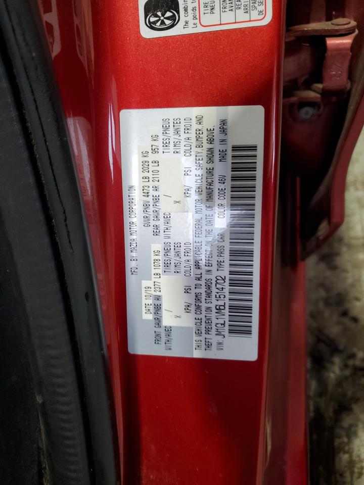 2020 Mazda 6 Touring VIN: JM1GL1VM6L1514702 Lot: 84905334