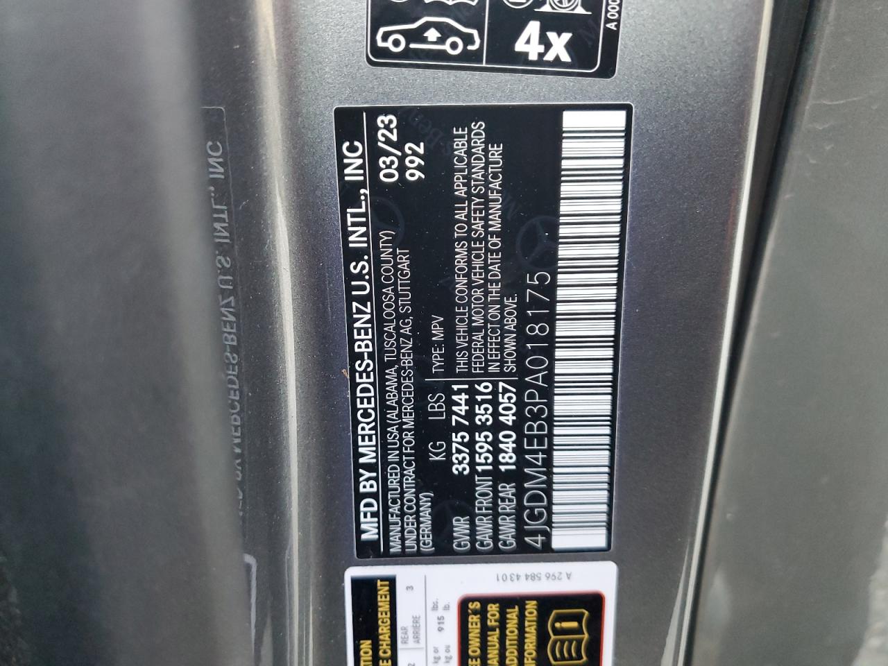 Фото: 4JGDM4EB3PA018175 - 14