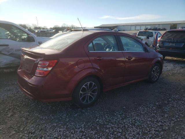  CHEVROLET SONIC 2017 Burgundy