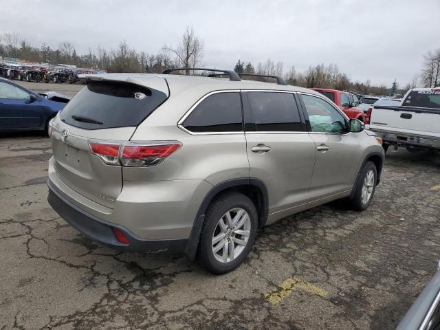  TOYOTA HIGHLANDER 2015 Колір засмаги