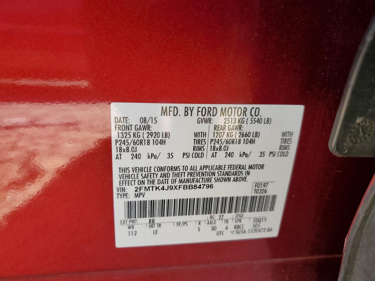 2015 Ford Edge - Image 14