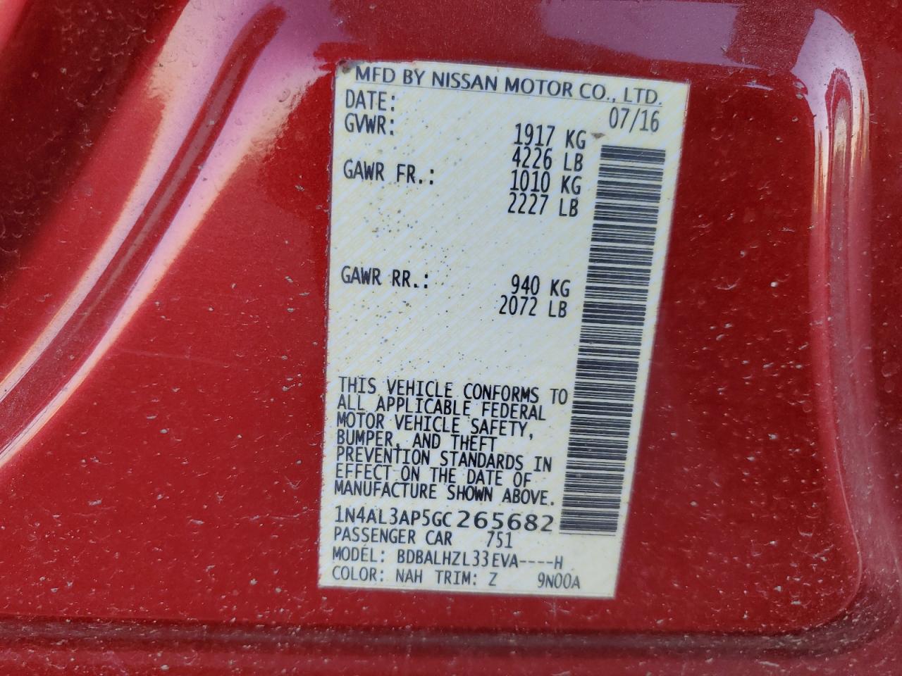 2016 Nissan Altima - Image 12