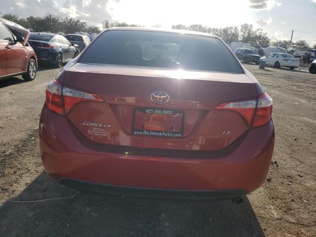  TOYOTA COROLLA 2014 Red