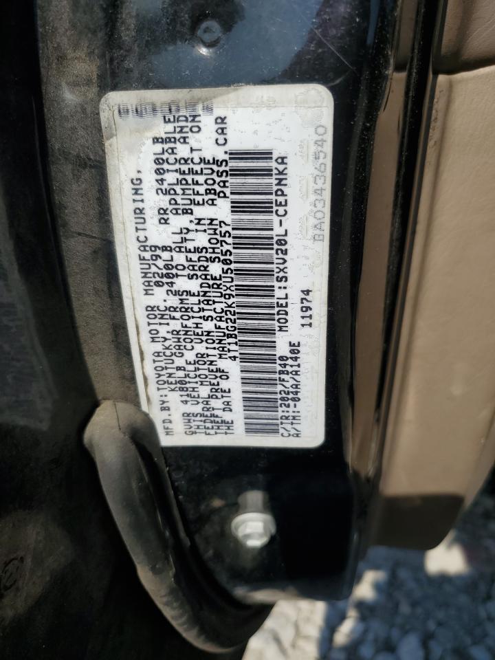 1999 Toyota Camry Ce VIN: 4T1BG22K9XU505757 Lot: 85906074