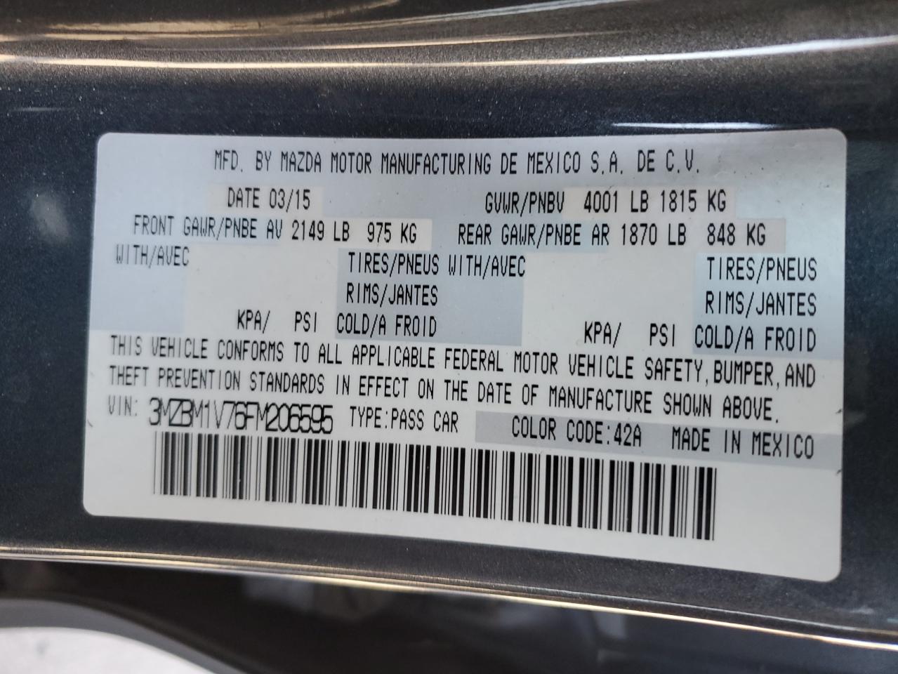 2015 Mazda 3 - Image 14