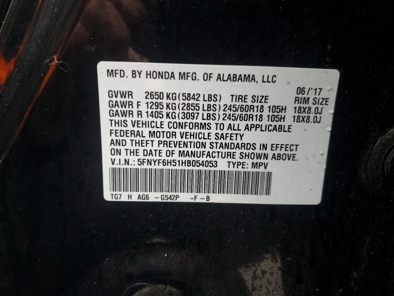 2017 Honda Pilot - Image 13