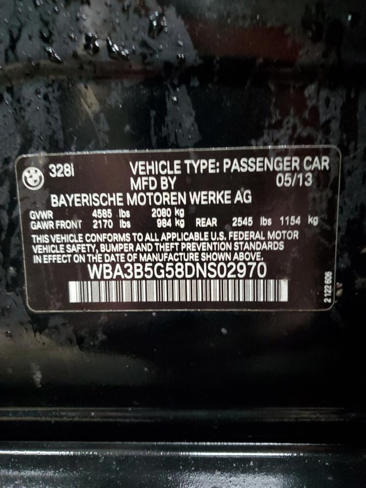 VIN WBA3B5G58DNS02970 2013 BMW 3 SERIES no.12