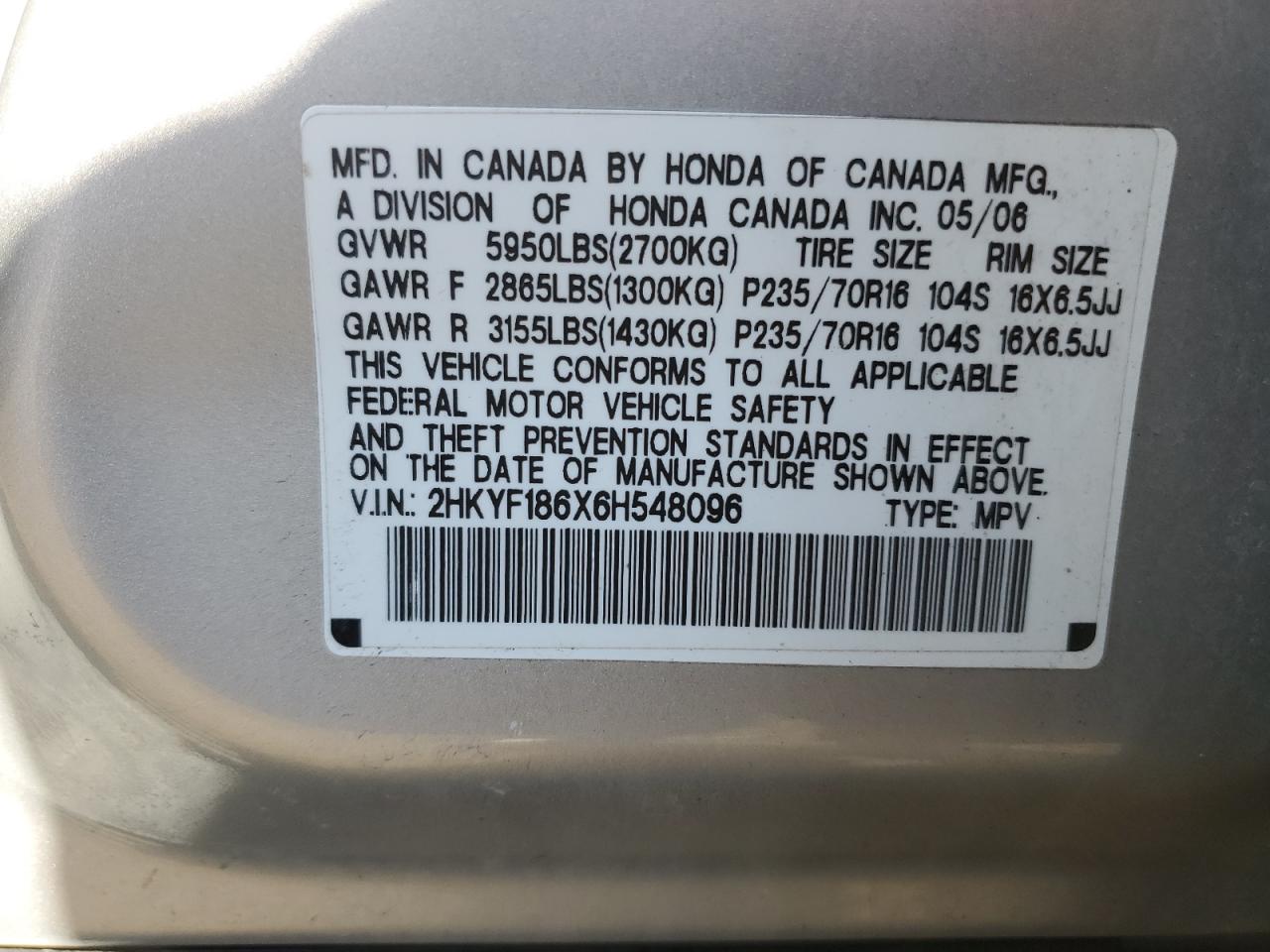2006 Honda Pilot - Image 13