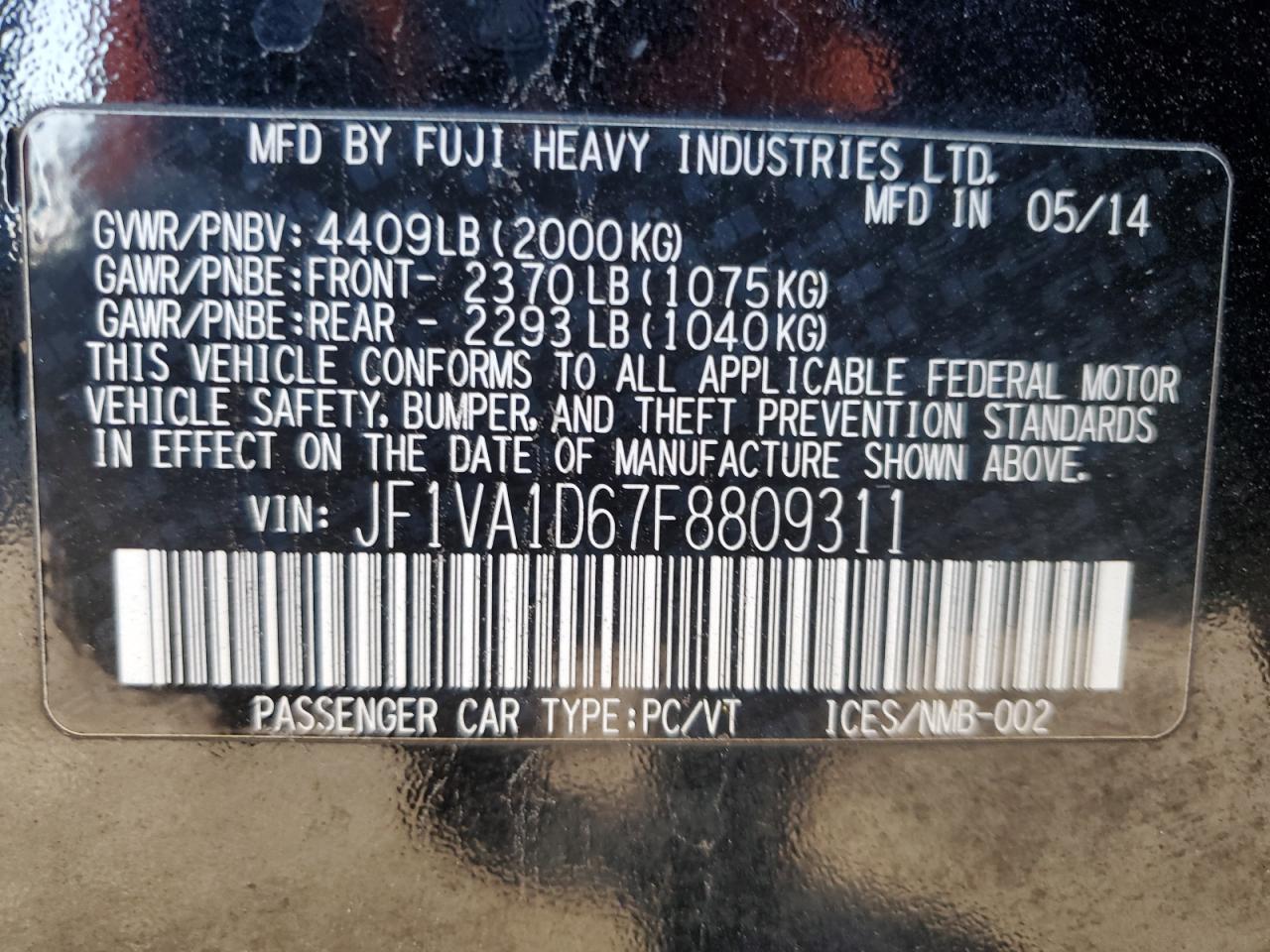 2015 Subaru WRX - Image 13