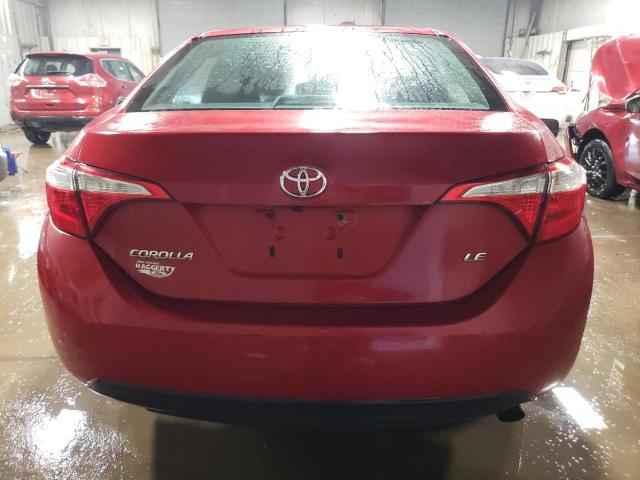  TOYOTA COROLLA 2016 Czerwony