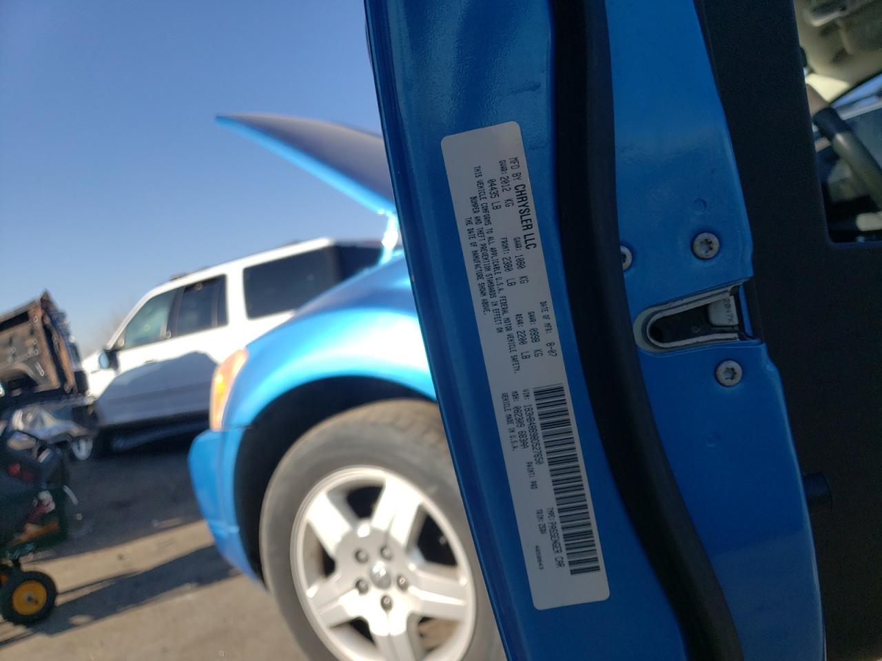 2008 Dodge Caliber Sxt VIN: 1B3HB48B98D527650 Lot: 83618454