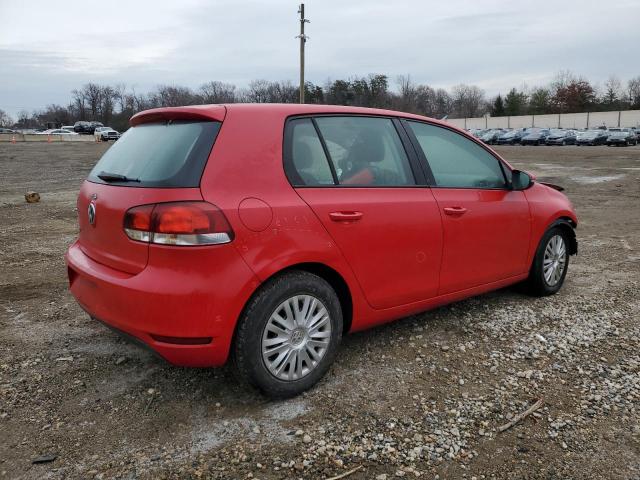  VOLKSWAGEN GOLF 2014 Czerwony