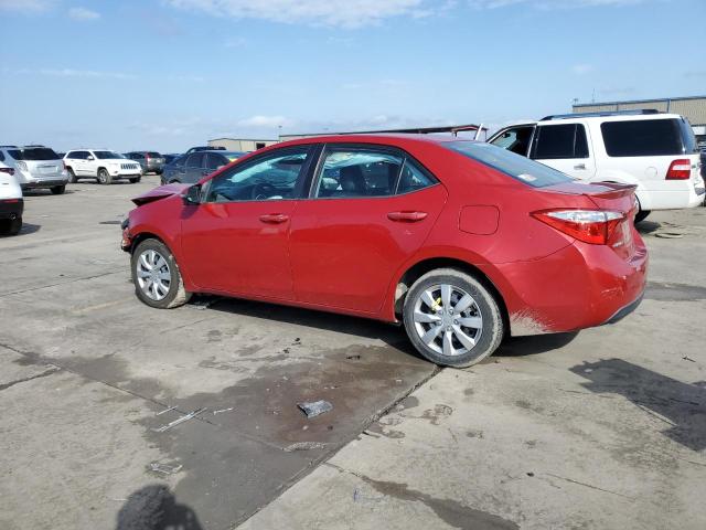  TOYOTA COROLLA 2015 Czerwony