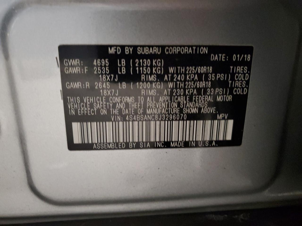 2018 Subaru Outback - Image 12