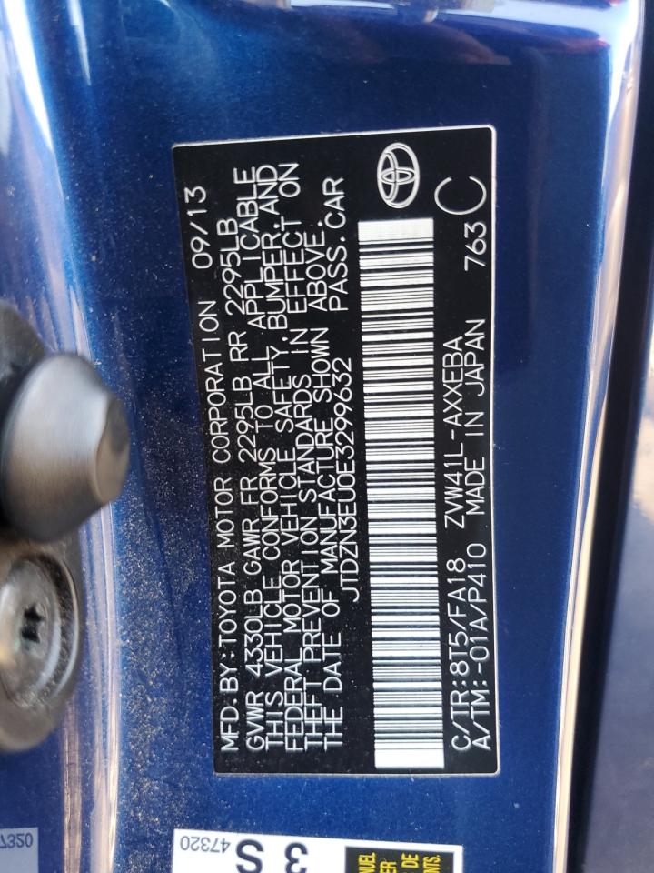 VIN JTDZN3EU0E3299632 2014 TOYOTA PRIUS no.12