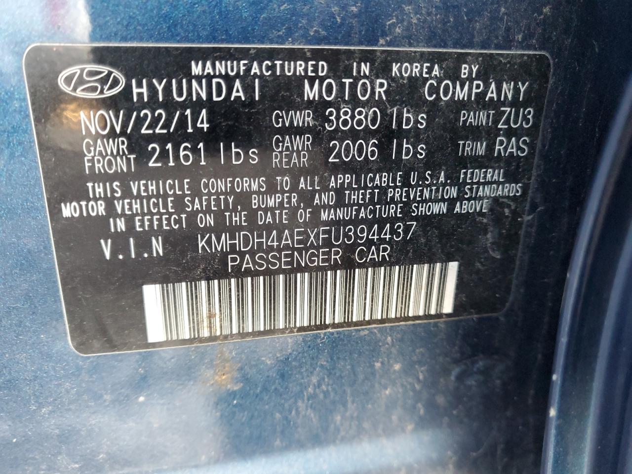 2015 Hyundai Elantra - Image 12