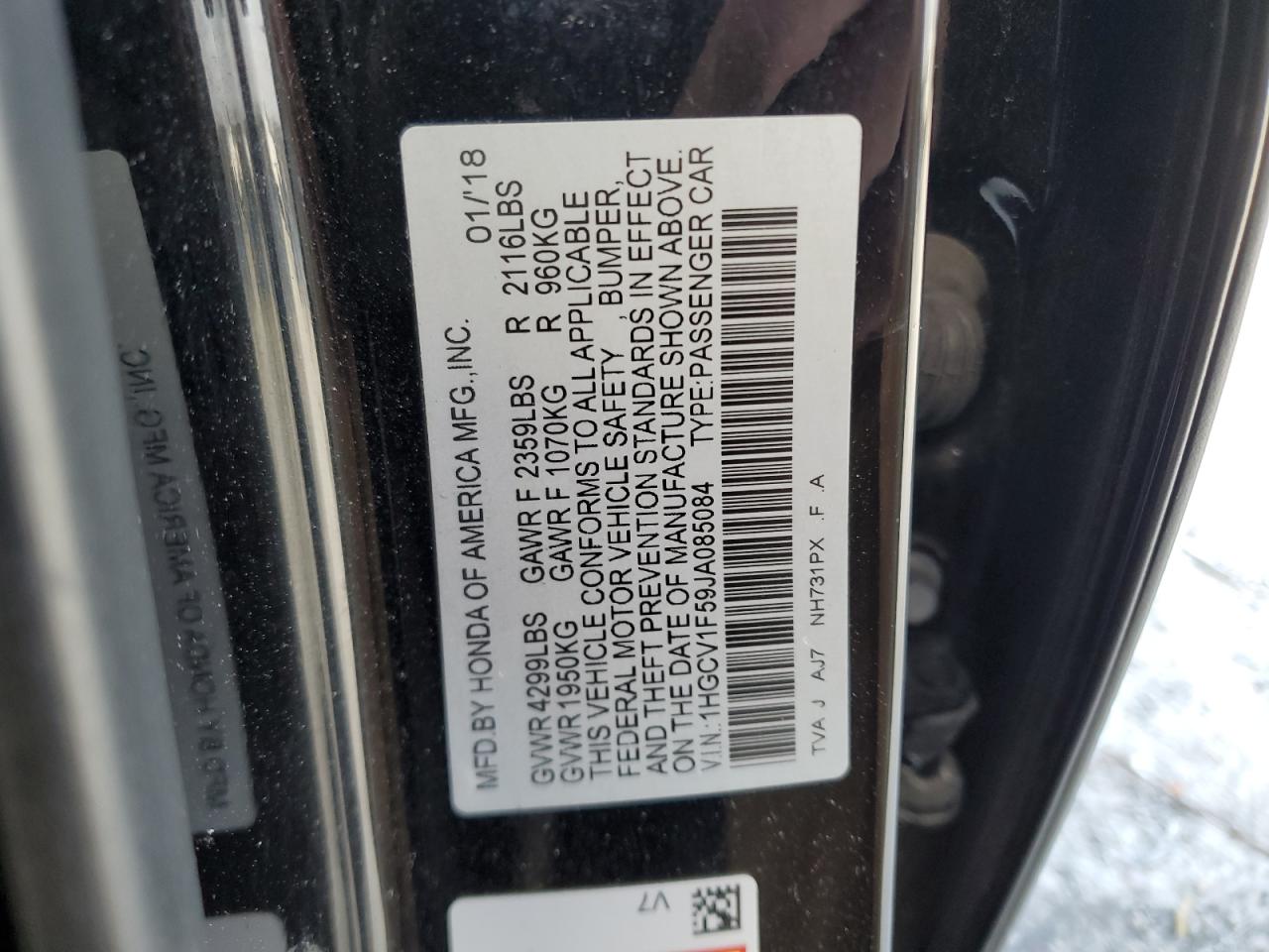 2018 Honda Accord - Image 15