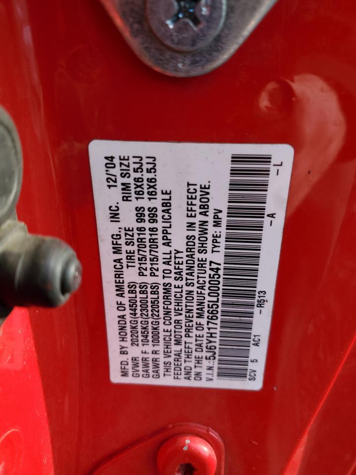 2005 Honda Element Ex VIN: 5J6YH17665L000547 Lot: 84293194