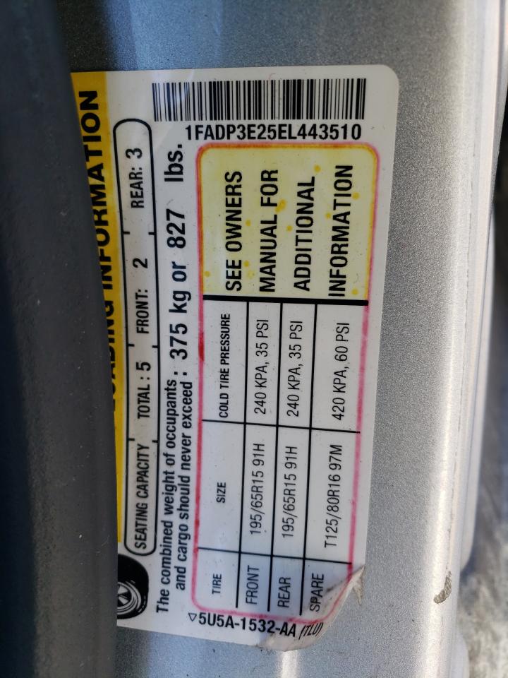 Image 15 of 2014 Ford Focus salvage vehicle - Lot #82687994 at Copart