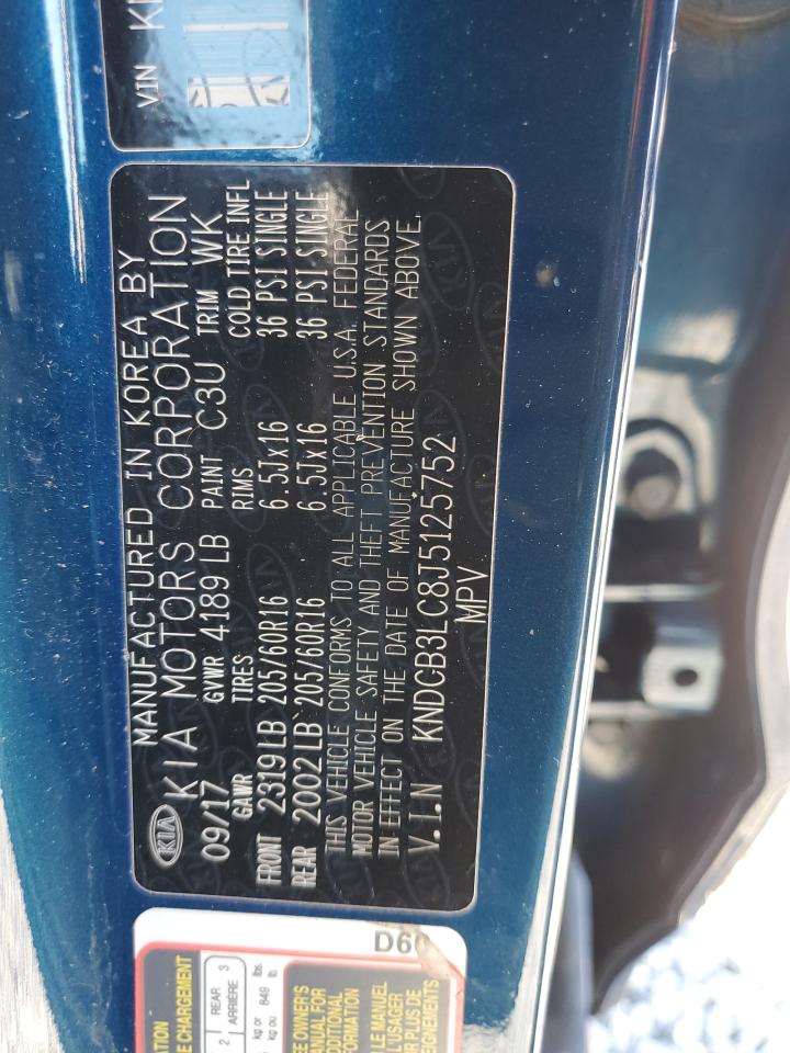 2018 Kia Niro Fe VIN: KNDCB3LC8J5125752 Lot: 85028154