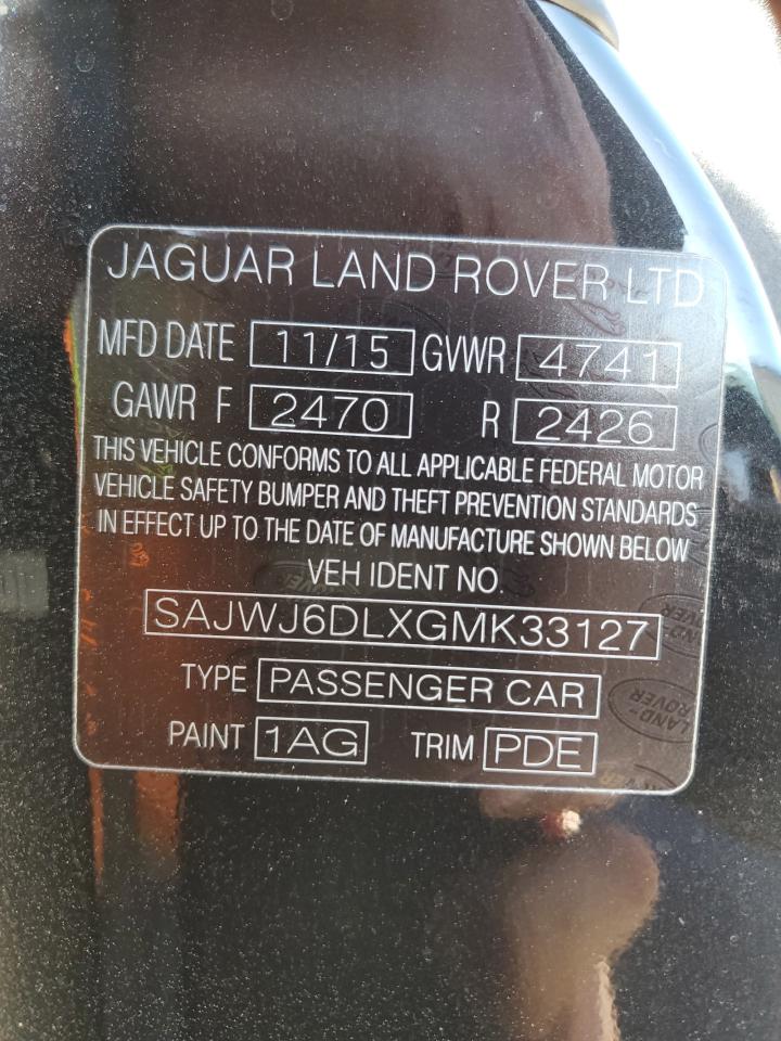 2016 Jaguar F-Type R VIN: SAJWJ6DLXGMK33127 Lot: 85963844