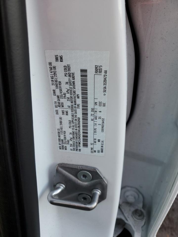 VIN 1FMCU9GD3KUB29260 2019 FORD ESCAPE no.13