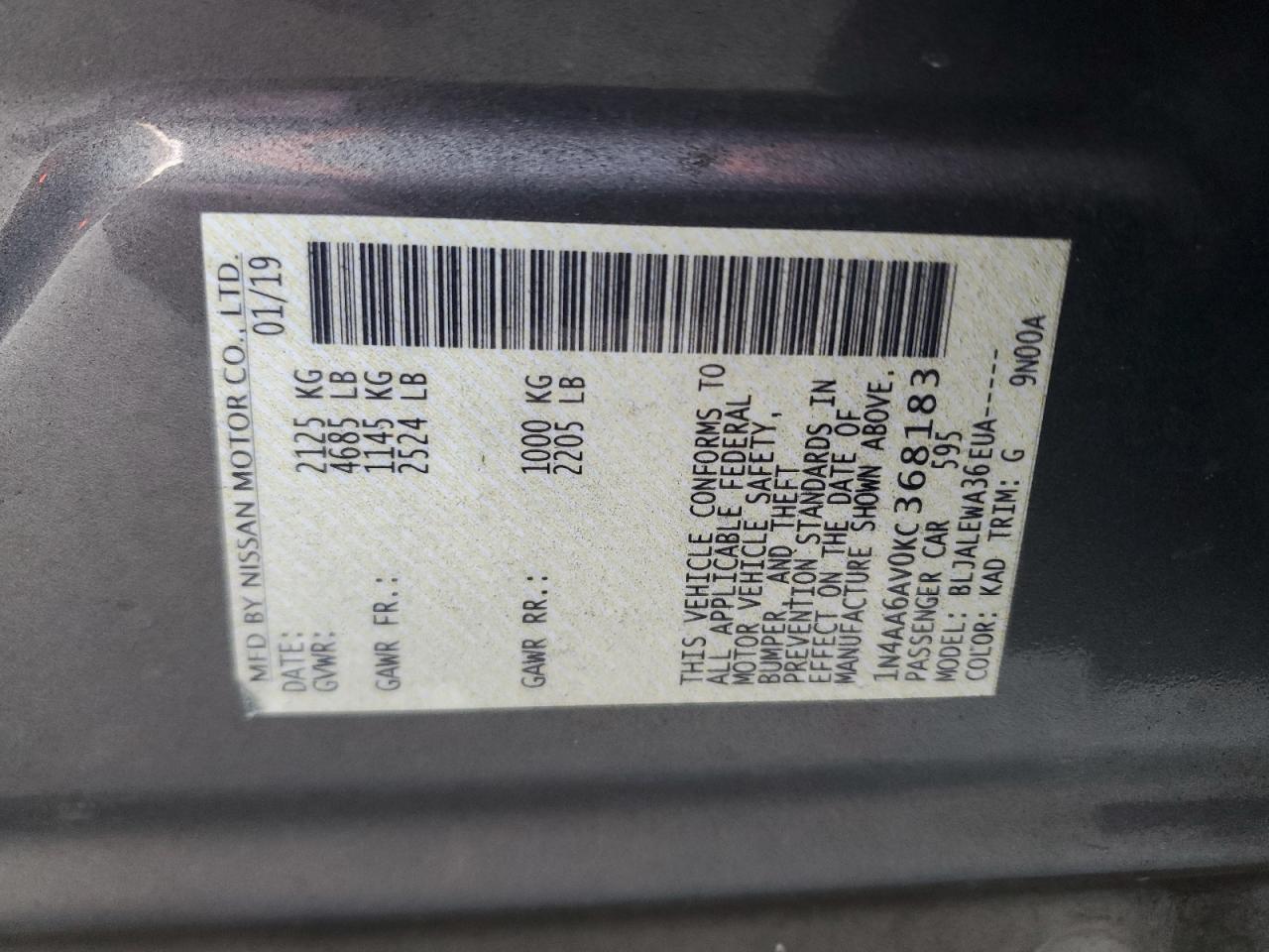 2019 Nissan Maxima - Image 13
