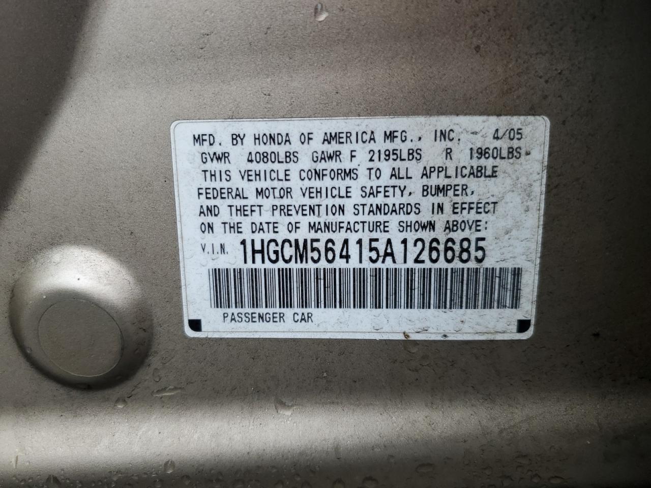 2005 Honda Accord - Image 14