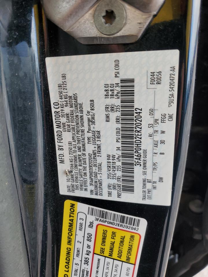 VIN 3FA6P0HD2ER202042 2014 FORD FUSION no.13