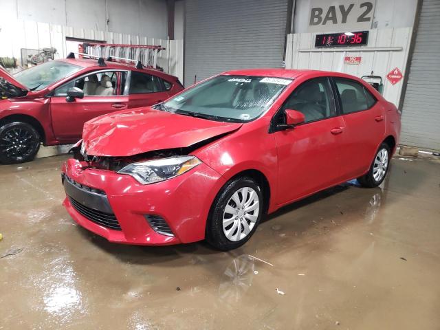  TOYOTA COROLLA 2016 Czerwony