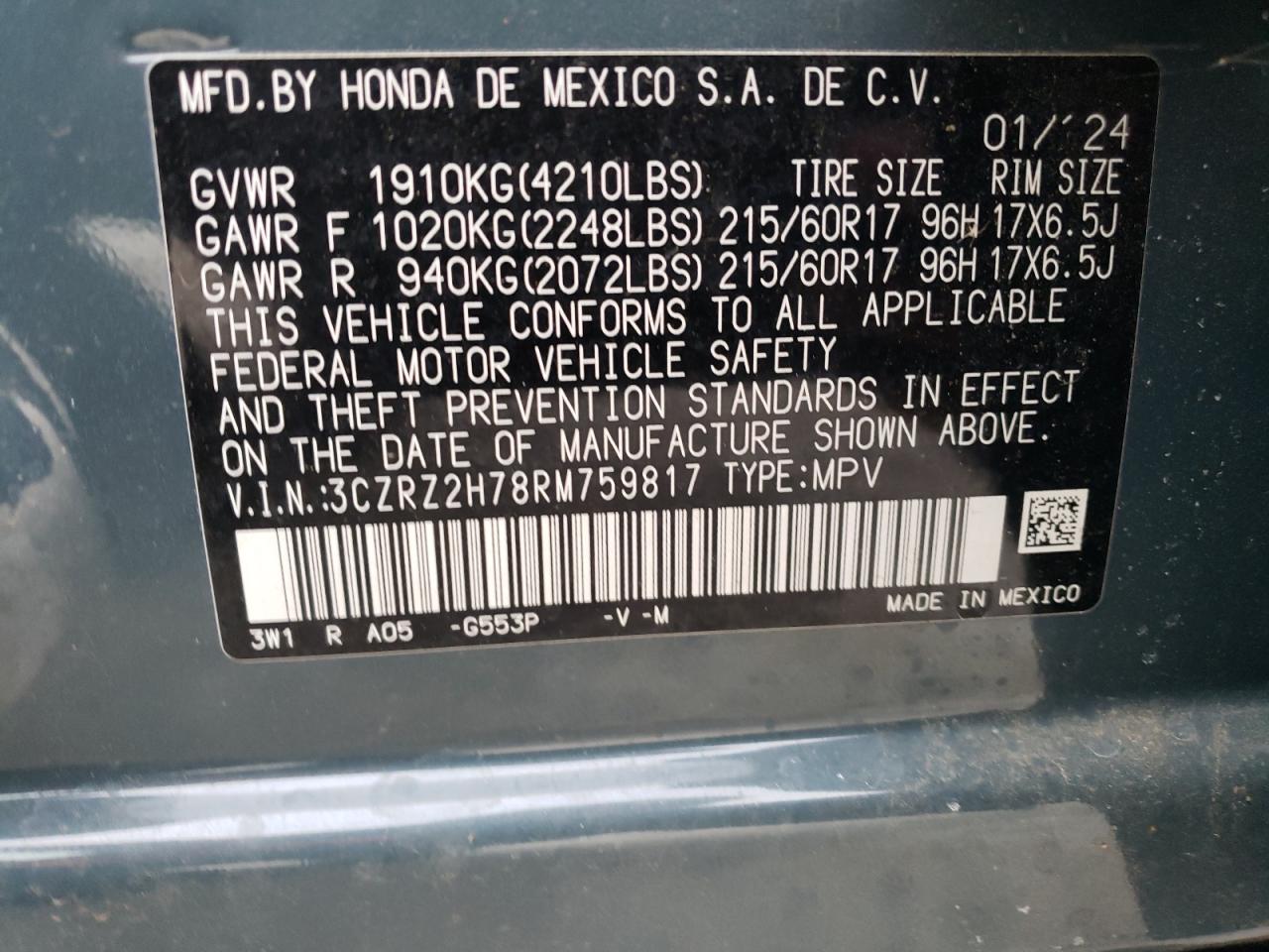 2024 Honda HR-V - Image 15