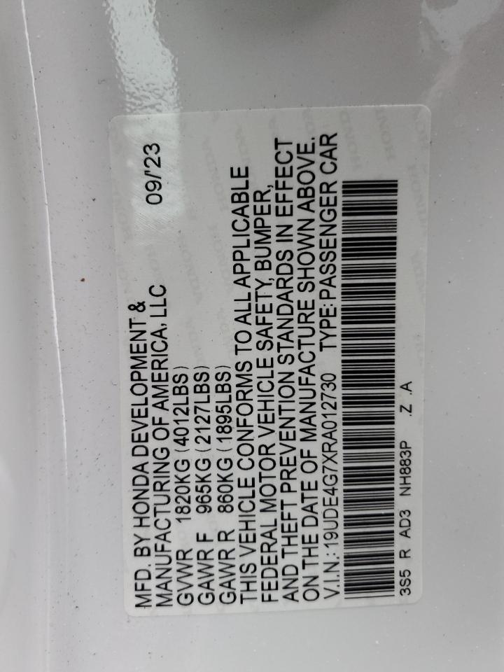 VIN 19UDE4G7XRA012730 2024 ACURA INTEGRA A- no.13