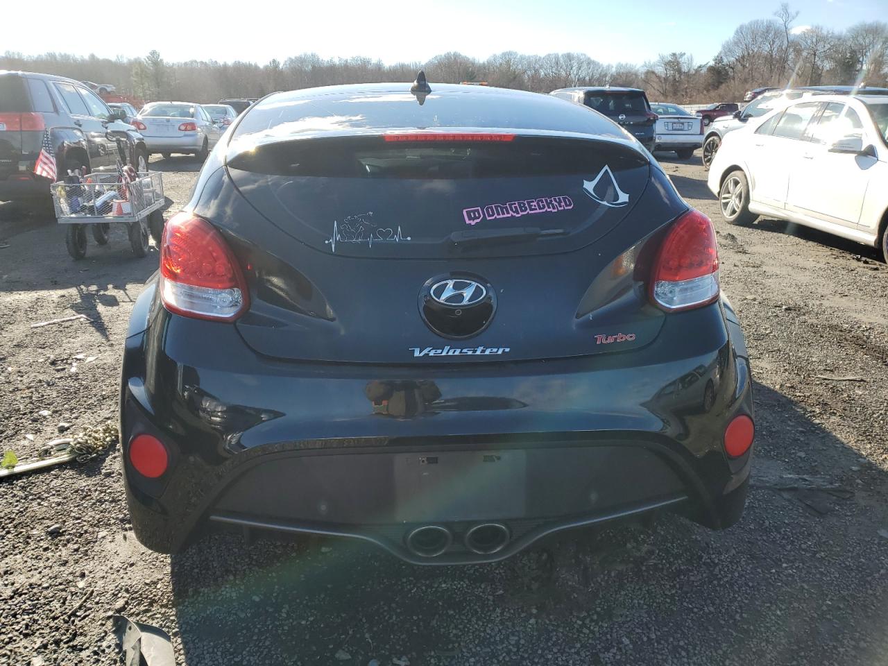 2017 Hyundai Veloster Turbo VIN: KMHTC6AE4HU308449 Lot: 85667574