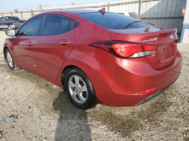  HYUNDAI ELANTRA 2015 Красный