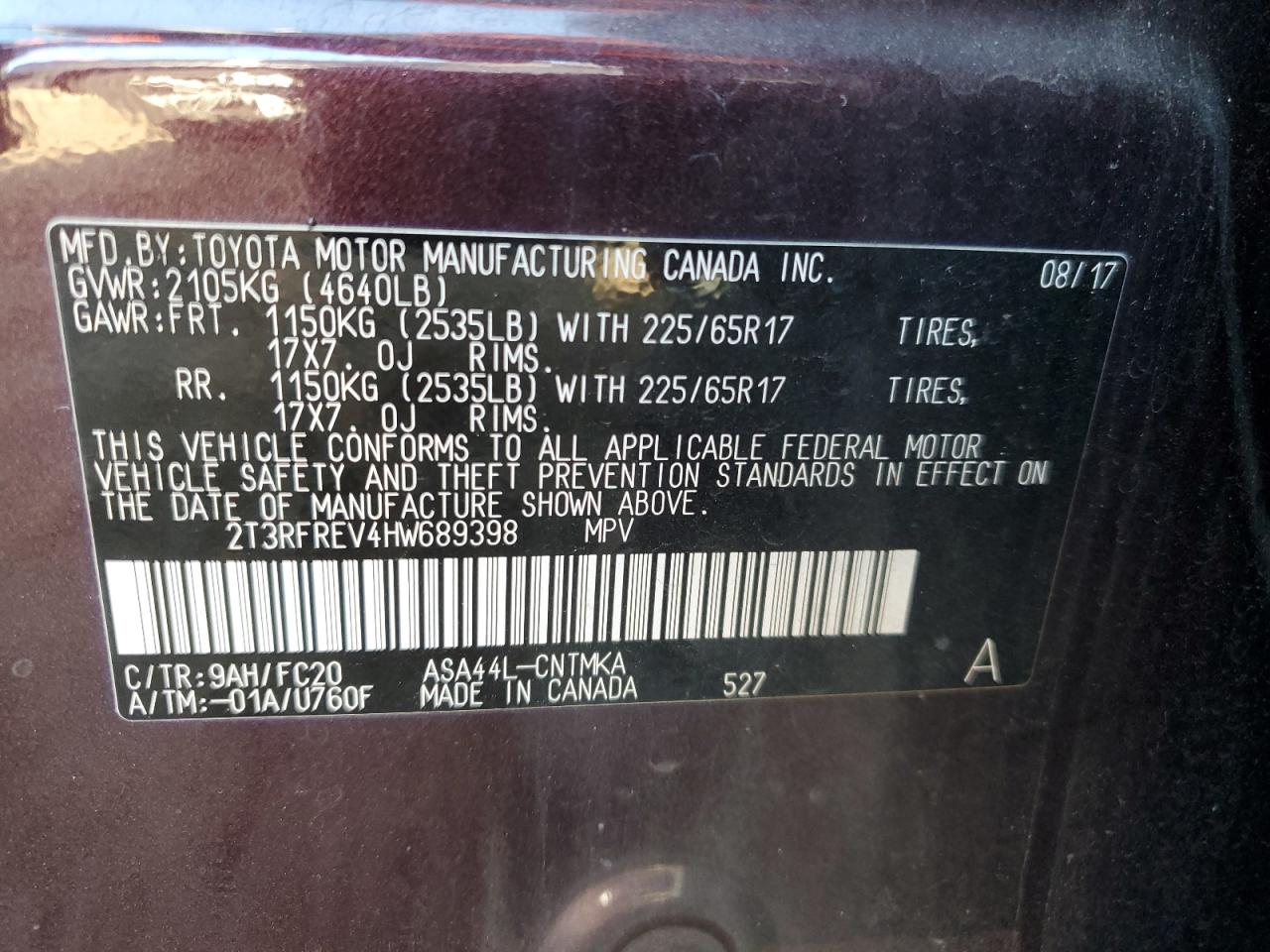 2017 Toyota RAV 4 - Image 13