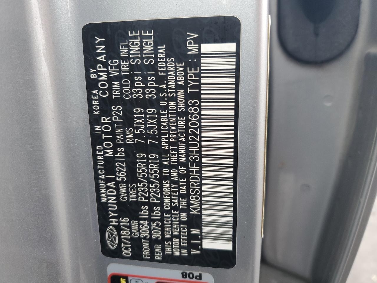 2017 Hyundai Santa Fe - Image 13