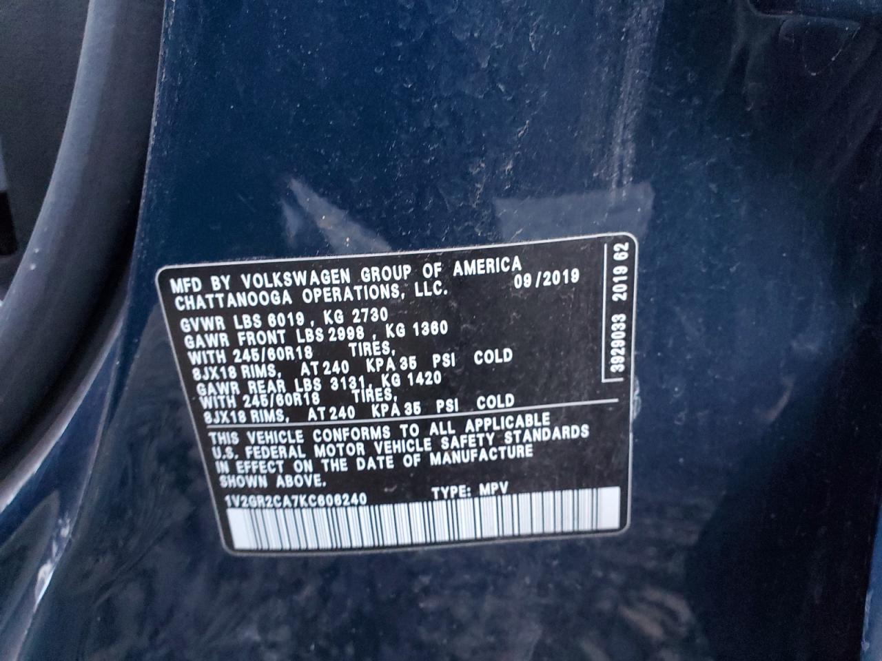 2019 Volkswagen Atlas - Image 13