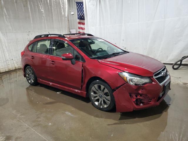  SUBARU IMPREZA 2016 Burgundy