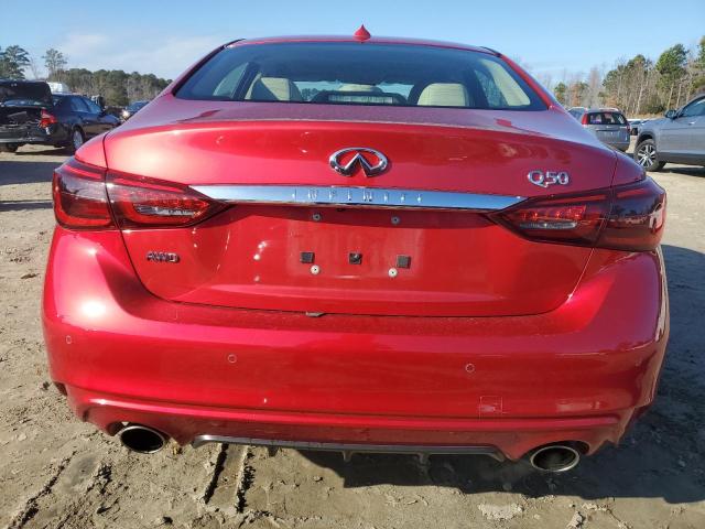  INFINITI Q50 2022 Красный