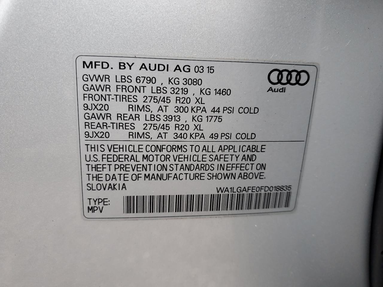 2015 Audi Q7 - Image 12