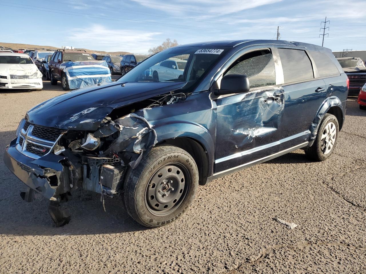 2014 Dodge Journey Se blue null gas 3C4PDCABXET183308 photo #1